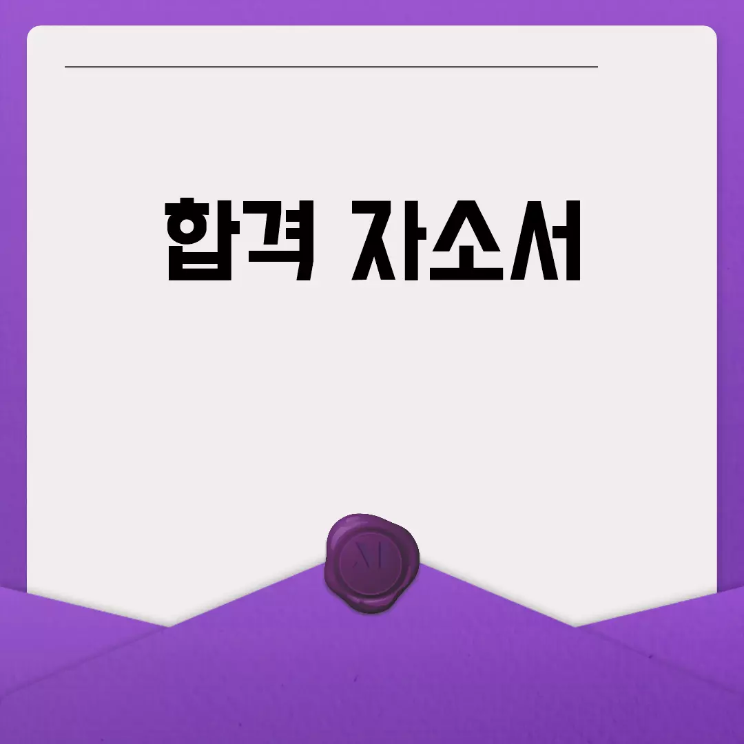 합격 자소서 작성법과 유용한 팁